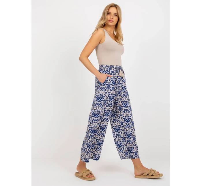 Nohavice D73770R62237A tmavo modré