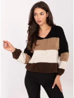 Sweter MI SW model 21365568 czarno brązowy - FPrice