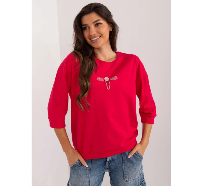 Bluzka RV BZ model 20180362 czerwony - FPrice Bluzka RV BZ model 20180362 czerwony - FPrice