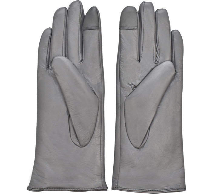 Semiline Dámske kožené antibakteriálne rukavice P8201 Grey