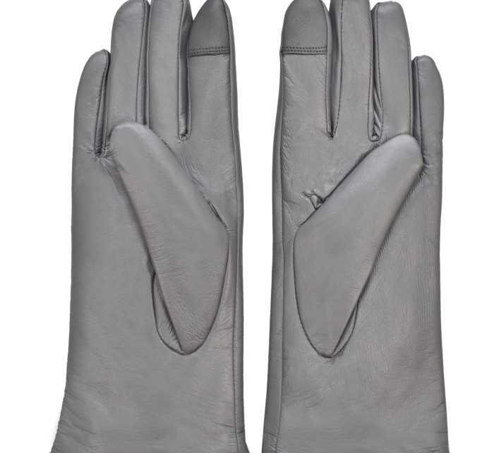 Semiline Dámske kožené antibakteriálne rukavice P8201 Grey