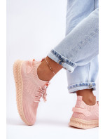 Dámske športové topánky na zips Pink Zauna