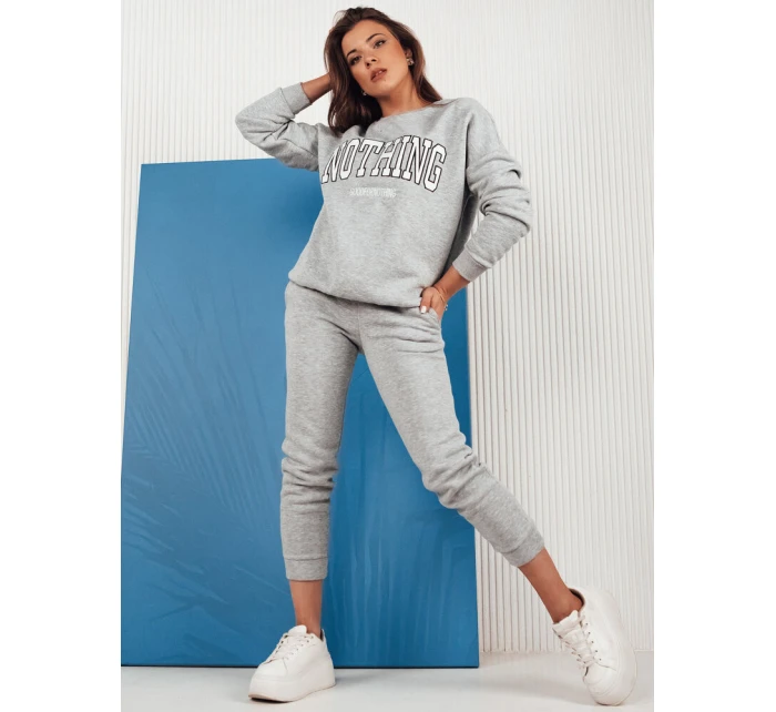 Dámska tepláková súprava NOTHING light grey FashionStreet AY0761