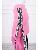 Nohavice/oblek s nápisom selfie svetlo ružový Nohavice/oblek s nápisom selfie svetlo ružový