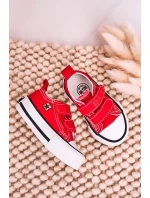 Dětské Tenisky Na Suchý Zip BIG STAR model 21545403 červené - Big Star Shoes Dětské Tenisky Na Suchý Zip BIG STAR model 21545403 červené - Big Star Shoes