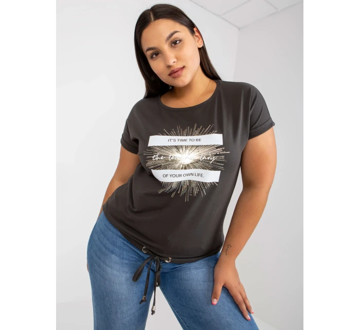 T shirt RV TS model 21127072 ciemny khaki - FPrice