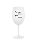 Nie som ONLINE, som ONWINE - pohár na biele víno 350 ml