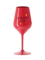 NA Vianočné pohostenie - červený nerozbitný pohár na víno 470 ml