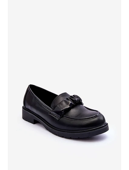 Kožené mokasíny model 22097963 černé - S.Barski