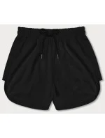 Černé dámské sportovní šortky model 18369416 - J.STYLE Černé dámské sportovní šortky model 18369416 - J.STYLE