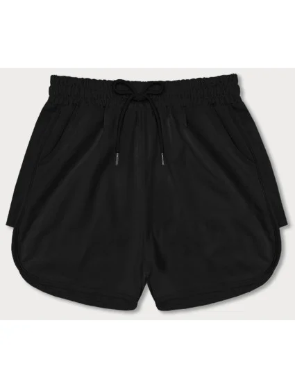 Černé dámské sportovní šortky model 18369416 - J.STYLE Černé dámské sportovní šortky model 18369416 - J.STYLE