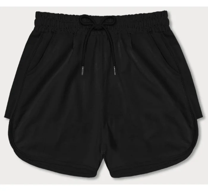 Černé dámské sportovní šortky model 18369416 - J.STYLE Černé dámské sportovní šortky model 18369416 - J.STYLE