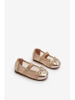 Dětské s mašlí Zlaté model 21663116 - Boto