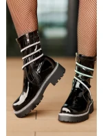 Lakované Kotníkové Boty Se Černé model 21675942 - Boto Lakované Kotníkové Boty Se Černé model 21675942 - Boto
