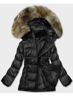 Čierna dámska prešívaná bunda (H-205-1)