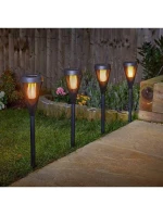 SOLÁRNA BATERKA 2V1 EFEKT PLAMEŇA 12 LED