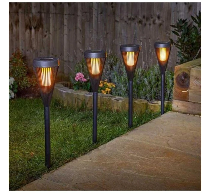 SOLÁRNA BATERKA 2V1 EFEKT PLAMEŇA 12 LED