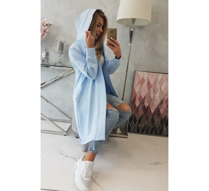 Modrá bunda s potiskem