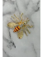 Brož  červený model 18754327 - K-Fashion