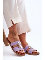 Modne Klapki Z Lustrzaną Ozdobą Fioletowe Deep Breath Modne Klapki Z Lustrzaną Ozdobą Fioletowe Deep Breath