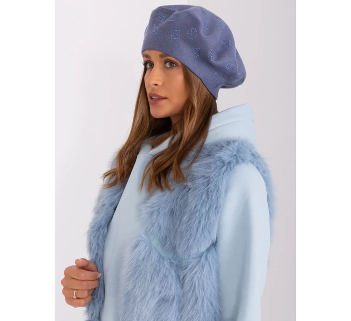 Czapka AT CZ model 18985157 ciemny niebieski - FPrice