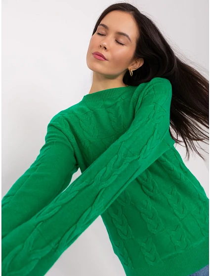 Sweter AT SW model 19034309 zielony - FPrice