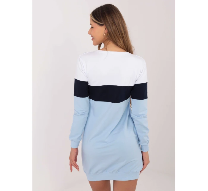 Dámské šaty RV SK model 17926413 bílé a modré - FPrice