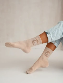 Dámske ponožky Coffee FIRST - béžové