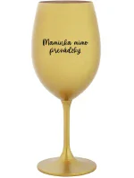 MAMINKA MIMO PREVÁDZKY - zlatý pohár na víno 350 ml