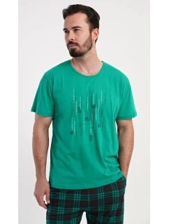 Pánske pyžamové šortky Tetris