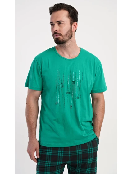 Pánske pyžamové šortky Tetris