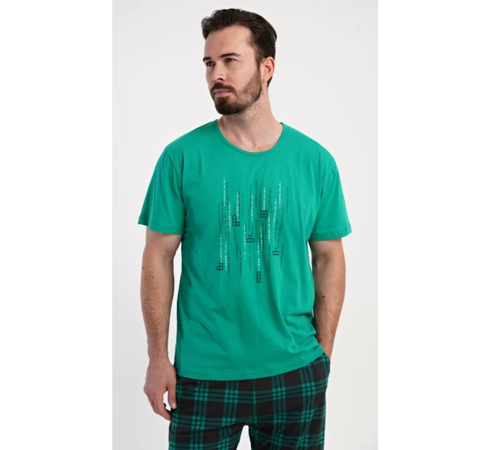 Pánske pyžamové šortky Tetris