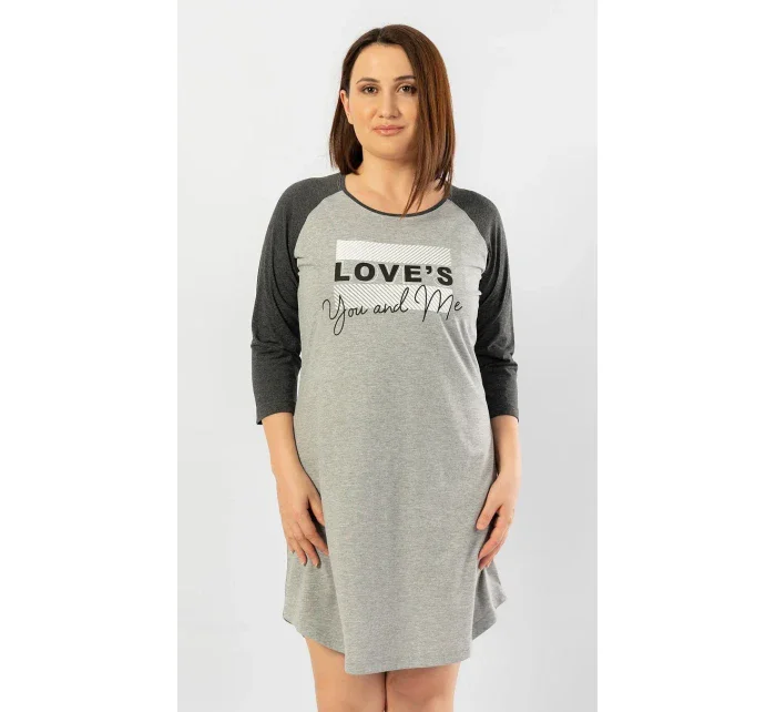 Dámská noční košile s tříčtvrtečním rukávem You and me