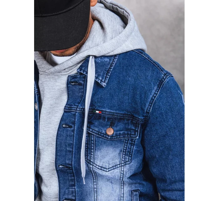 Pánska modrá džínsová bunda FashionStreet TX4365