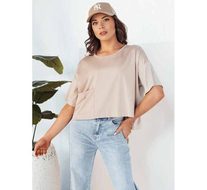 Dámská halenka béžová model 21976242 - Dstreet Dámská halenka béžová model 21976242 - Dstreet