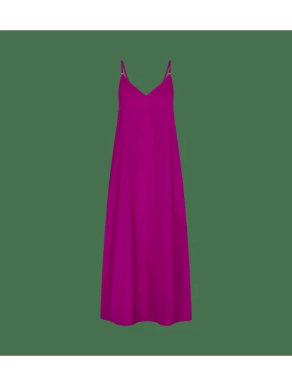 Letné saténové šaty - ČERVENÉ - TRIUMPH ČERVENÉ - TRIUMPH