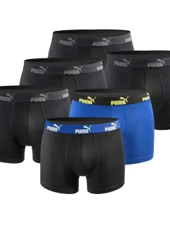 Pánske boxerky Puma 6-Pack čierno modré pohodlná bavlna