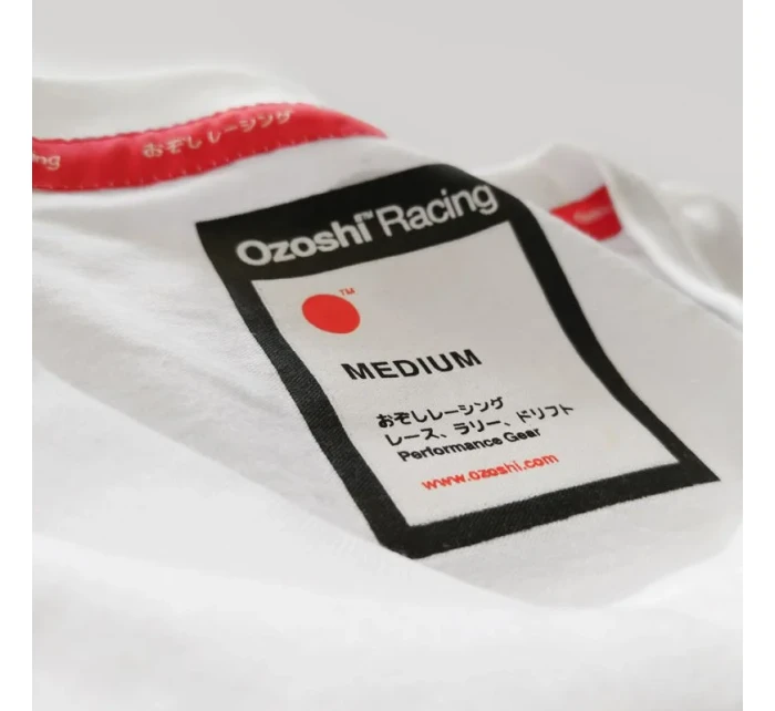 Ozoshi Naoto Pánske tričko M biele O20TSRACE004 Ozoshi Naoto Pánske tričko M biele O20TSRACE004