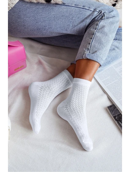 Dámské Punčochy Ažurové CC Ecru