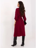 Sukienka MI SK model 21724575 bordowy - FPrice Sukienka MI SK model 21724575 bordowy - FPrice