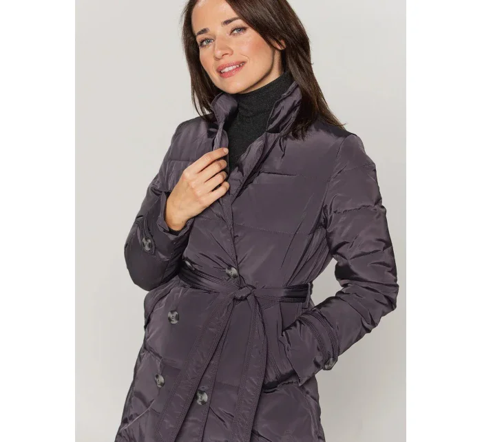 Dámsky kabát BLH201033FX sivý - PERSO