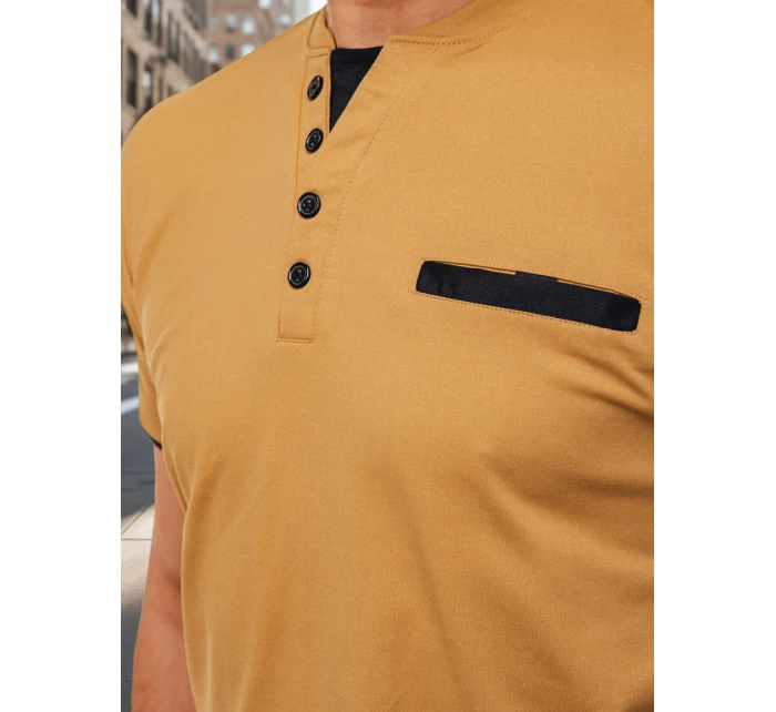 Pánske polo tričko ala khaki FashionStreet RX5632