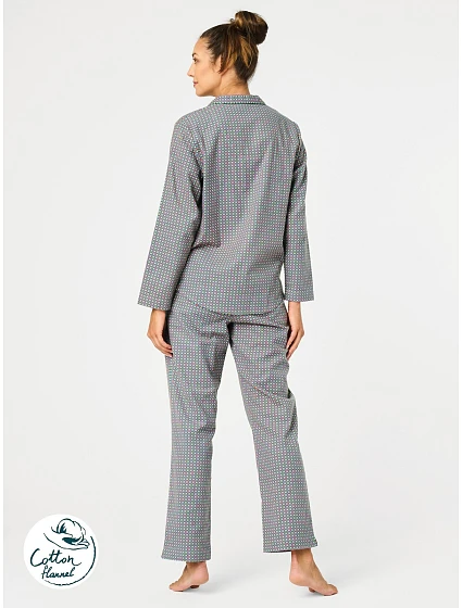 Pyžamo LNS model 21291821 B25 long/r SXL dámské rozepínací - Key