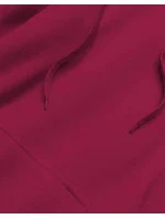 Dámská klokaní mikina ve vínové bordó barvě model 17789384 - J.STYLE Dámská klokaní mikina ve vínové bordó barvě model 17789384 - J.STYLE