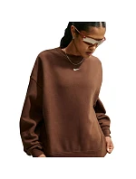 Dámská mikina Nike Studio Fleece, hnědá, IM8082, 259