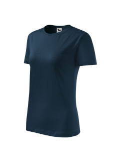 Dámske tričko Malfini Classic New W MLI-13302 tmavo modré - Malfini