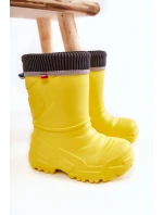 Dziecięce Kalosze Ocieplane Befado 162X302 Żółte