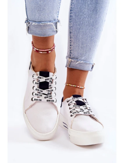 Dámské tenisky Memory Foam System Big Star model 21599563 Bíle - Big Star Shoes