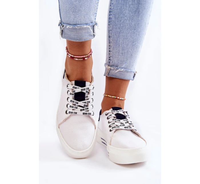 Dámské tenisky Memory Foam System Big Star model 21599563 Bíle - Big Star Shoes