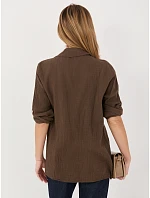 MI košeľa KS 2337.18 tmavohnedá